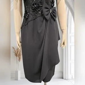 sachin and babi light blue dress Leslie Fay Evening Dress – Size 12 main image 1